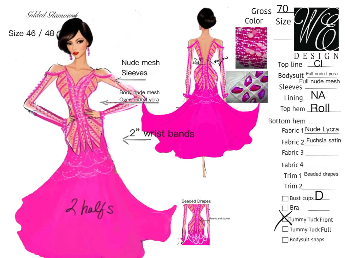 Gilded Glamour #R1207
