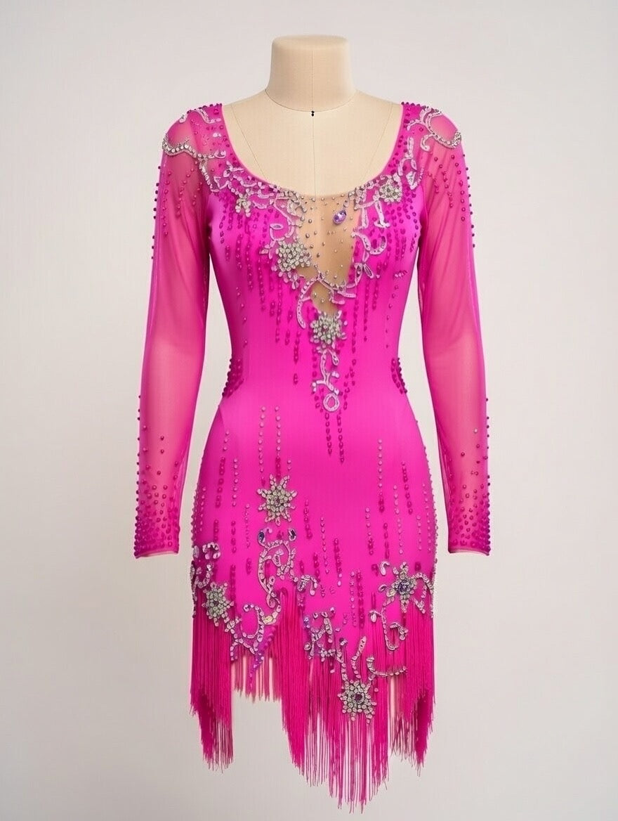 Pink Crystal Cascade #C283
