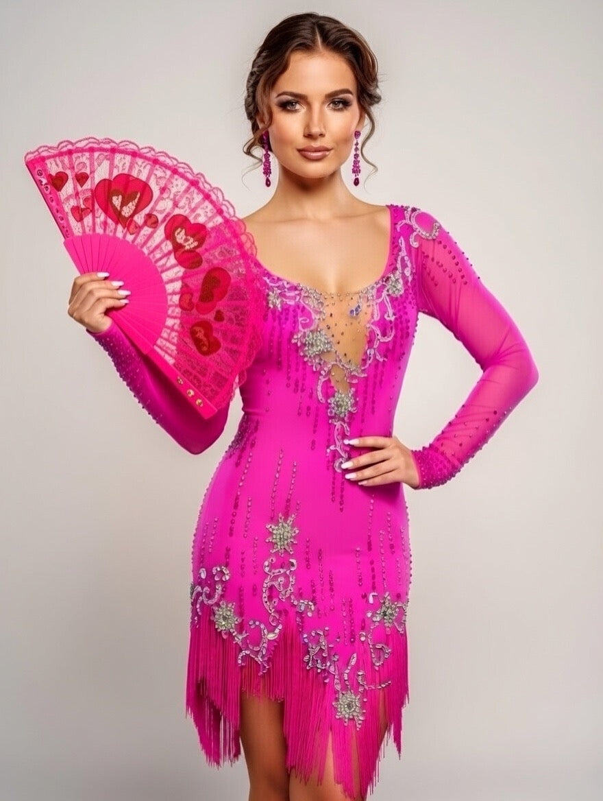 Pink Crystal Cascade #C283