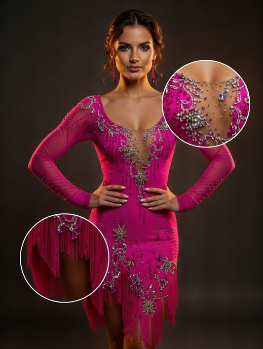 Pink Crystal Cascade #C283